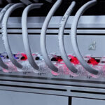 Network setup showing Ethernet connections alongside wireless router providing WiFi coverage for connected devices