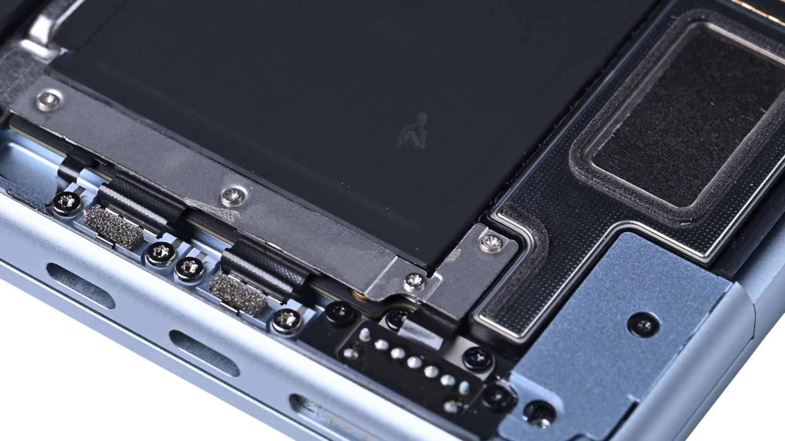 MacBook Air screen being disconnected from the base during LCD replacement in Miami