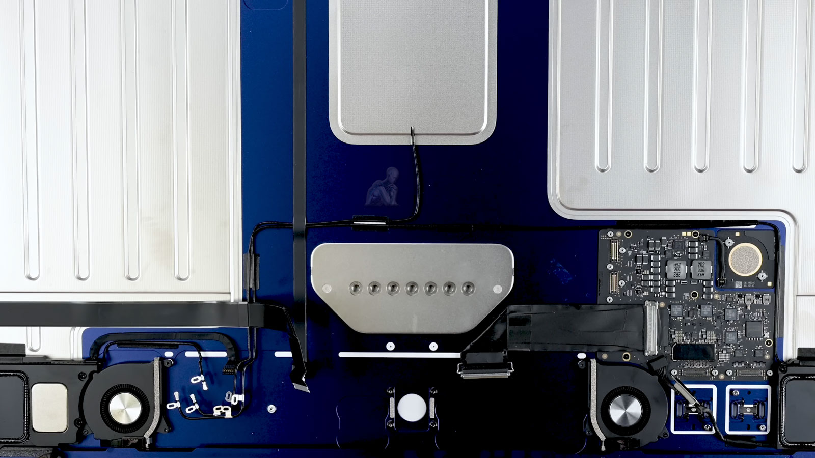 Modern iMac opened with internal