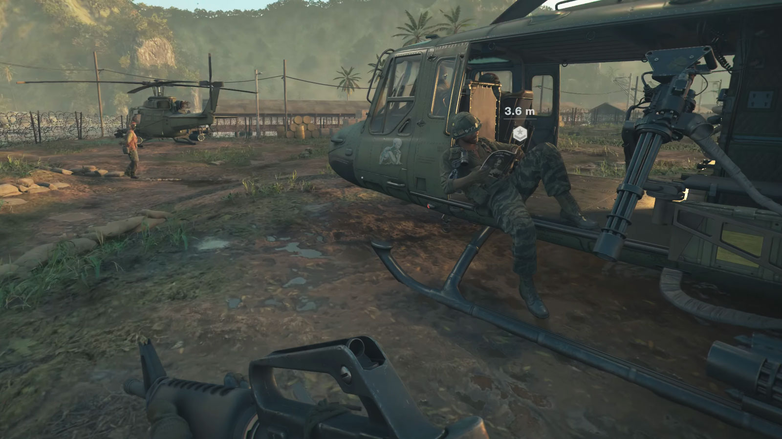 Vietnam War video game frozen on a computer screen during gameplay without displaying a blue screen.